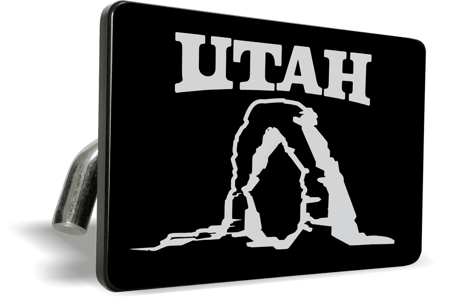 Utah State, Delicate Arch - Tow Hitch Cover